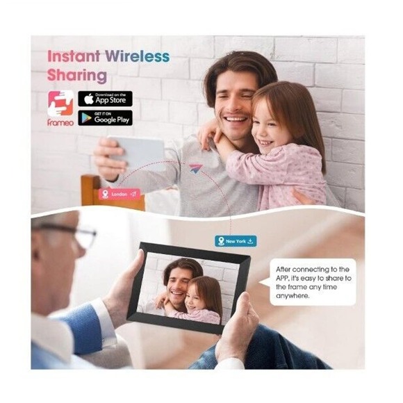 SKYZOO WiFi 10.1'' Touchscreen Digital Picture Frame with 1280 Resolution - Picture 2 of 10